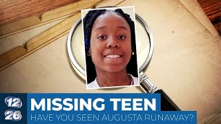 Have you seen this missing runaway teenager in Augusta?