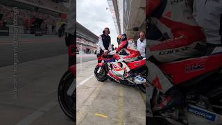 Stefan Bradl Brings New Color of Honda RC213V in Barcelona | #solidaritygp