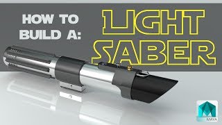 How to make a lightsaber in Maya- FULL FREE TUTORIAL!