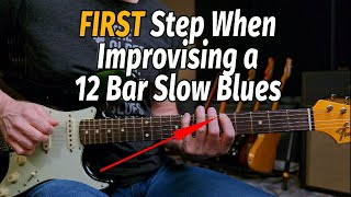 How a BEGINNER can Start Improvising over a 12 Bar Blues the RIGHT WAY