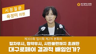 제303회 임시회 【시정질문】 육정미 의원