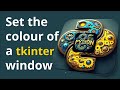 Set the background colour of a tkinter window