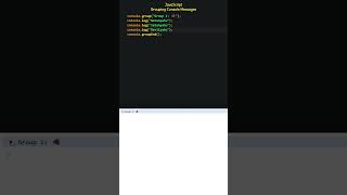JavaScript: Grouping Console Messages