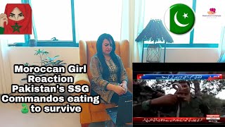 Pakistan's SSG Commandos eating Snake and drink Chicken's blood to Survive | Moroccan Girl Reaction