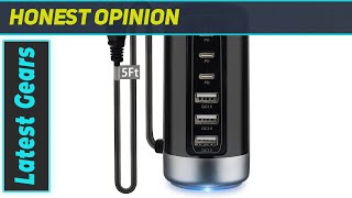 Universal USB \u0026 USB C Tower Fast Charging Station 6-Port 60W Review