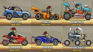 Hill Climb Racing 2: Six Vehicles Driving and All Vehicles Unlocked - Android GamePlay FHD