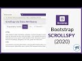 HOW TO USE SCROLLSPY IN BOOTSTRAP (2020)