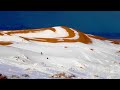 Climate anomaly in Africa: the Sahara Desert is covered with snow
