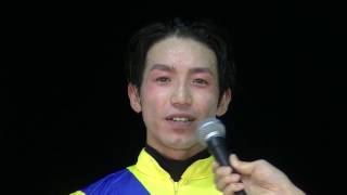 本田正重ジョッキー優勝インタビュー！（表彰式編）船橋④ヒガシウィルウィン、６馬身差圧勝「東京ダービーSⅠ」に続き３歳ダート王決定戦「第19回ジャパンダートダービーJpnⅠ」も制覇