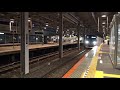 夜の北越谷駅に到着する東武伊勢崎線下り区間準急東武10000系と上り東京メトロ13000系