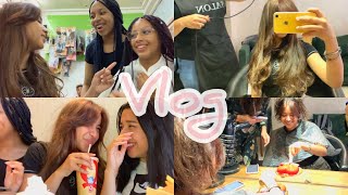 Vlog 🧸صبغت شعري و هبة تعصبات😂