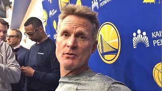 Steve Kerr Says Stephen Curry Is "Questionable" For Game 1 vs Pelicans