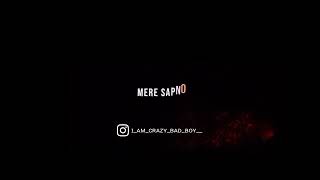 Mere Sapno Ki Galiyon Meinra Hi Ishq Rehta Hai ❤️ black screen video WhatsApp status