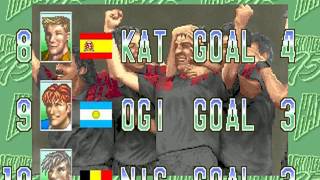 Hat Trick Hero '95 (Taito 1994)  Attract Mode 60fps