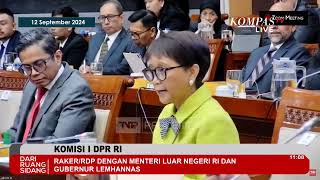 Momen Menlu Retno Membungkuk Pamit ke DPR, Titip Perjuangan Bangsa Palestina