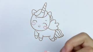 How to Draw a Cute Unicorn – Easy and Adorable Step-by-Step Tutorial! (Part 1)