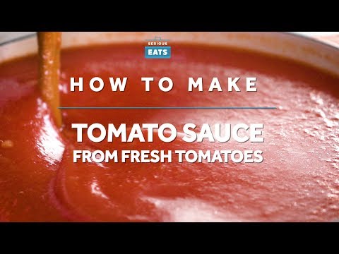 How to Make Tomato Sauce from Fresh Tomatoes How to Make Tomato Sauce from Fresh Tomatoes
