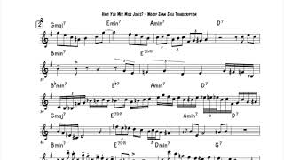 Have You Met Miss Jones? - Woody Shaw Solo Transcription