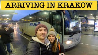 ARRIVING IN KRAKOW - WE TOOK A BUS FROM ZAKOPANE TO KRAKOW POLAND 🇵🇱