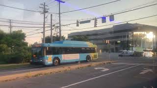 MCDOT Ride On, 54 LTC, 2019 Gillig, #44123C, Rockville Station to Muddy Branch Rd \u0026 West Side Dr.