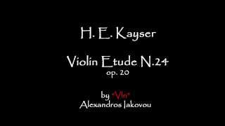 H. Kayser Violin Etude No.24