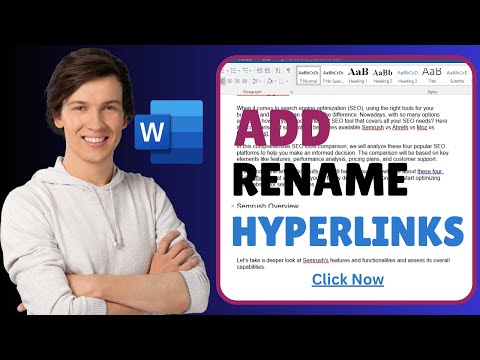 How to Name Or Rename a Hyperlink | Create a Hyperlink In Microsoft Word