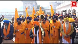 Sri Akal Takht Sahib ਤੋਂ ਅਲੌਕਿਕ Nagar Kirtan, ਸੰਗਤ ਨੇ ਰਾਹਾਂ ’ਚ ਵਿਛਾਏ ਫੁੱਲ,