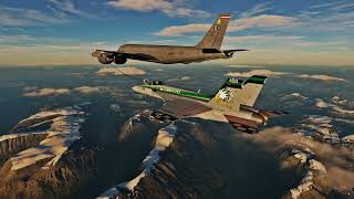 USN VFA-195 Dambusters F/A-18E Aerial Refueling