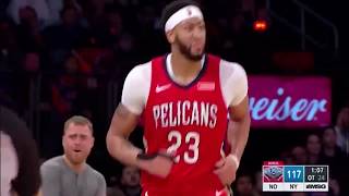 Pelicans' Anthony Davis Drops 48pts, 17rebs, 4 stls in win over Knicks