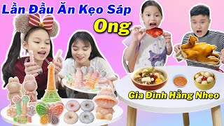 Lần Đầu Tiên Quỳnh Nhi Ăn Kẹo Sáp Và Món Gà Hấp Mướp Siêu Ngon