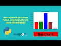 How to Create a Bar Chart in Python using Matplotlib with colors, title and labels