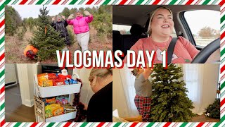 CHRISTMAS TREE FARM, DELIVERY DRIVER SNACKS + WINTER HAUL | VLOGMAS DAY 1