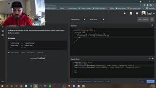 CodeWars Solving camelCase problem JavaScript
