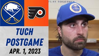 Alex Tuch Postgame Interview vs Philadelphia Flyers (4/1/2023)