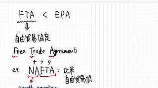 「FTAとEPAが分からないよ」ってときに見る動画