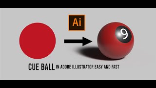 CUE BALL in Adobe Illustrator tutorial