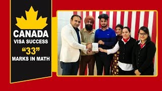 Canada Visa Success - with 33 marks in math