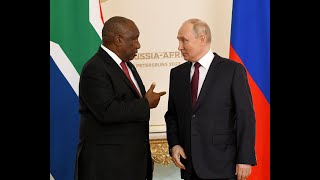 President Cyril Ramaphosa meets President Vladimir Putin for a bilateral meeting in St. Petersburg