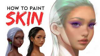 How To Paint Skin - Digital Painting Tutorial!