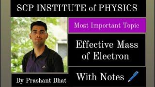 Effective Mass of Electron (Msc Quantum Physics) #mgsu #bsc #mscphysics #quantumphysics