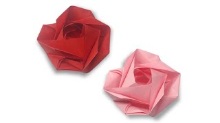 How to make a paper rose flowers - easy origami rose flowers