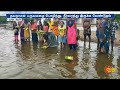 trichy ayyaru river aarti performed as ayyaru river farmers musiri trichy sun news