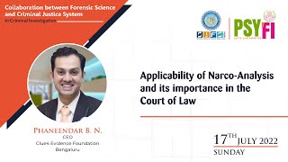 Applicability of Narco-Analysis and its importance in the Court of Law | Phaneendar B N