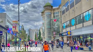 London Summer Walk in East London | Relaxing Walk Tour - Ilford High Street to Gants Hill [4K HDR]