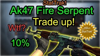 Risky StatTrak fire serpent trade up! 10% chance! (CSGO)