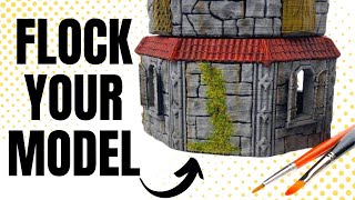 Add moss flocking to stone terrain the EASY way!