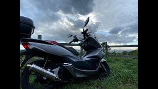 JF56 PCX125 モリワキマフラー GoPro 外部マイクマウント位置の違いによる録音レベルの違い