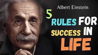 Albert Einstein 5 Rules For Success In Life 🔥 Albert Einstein Quotes | Quotes For All