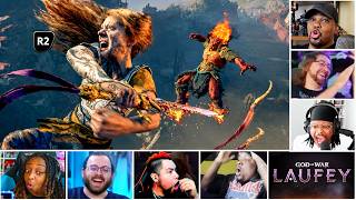 Reactors Reaction To Seeing Faye Insane Combat Mechanics | God of War Laufey Gameplay State Of Play