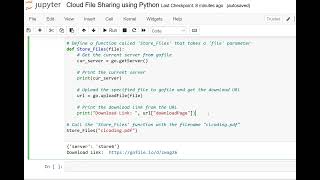 Day 166 : Cloud File Sharing using Python